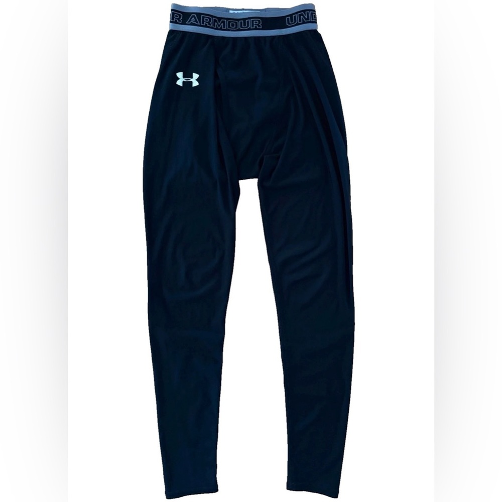 Under Armour Boys Performance Apparel Thermal Base Layer Leggings Pants Black M